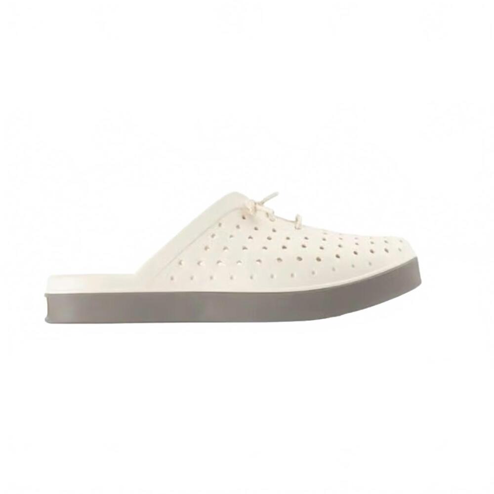 NEW JOYBEES women's weekend slip on mule in solid bone pewter